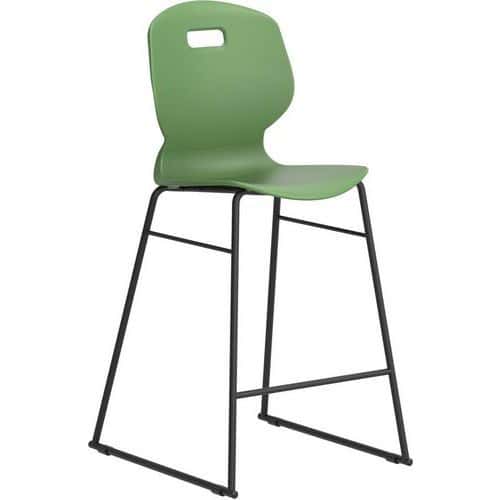 High Stool School Chair - Stackable - Antimicrobial Polypropylene