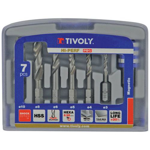 Set of HSS quick-change bits - Tivoly