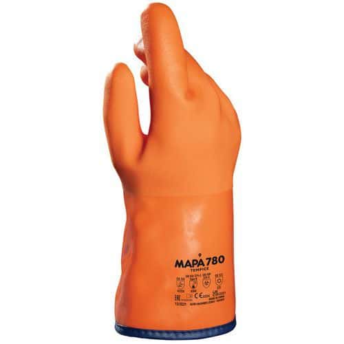 TempIce 780 100% waterproof cold-resistant gloves - Mapa