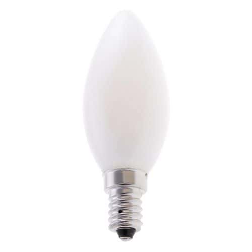 Olive C35 4-W E14 cap opal LED filament bulb - VELAMP