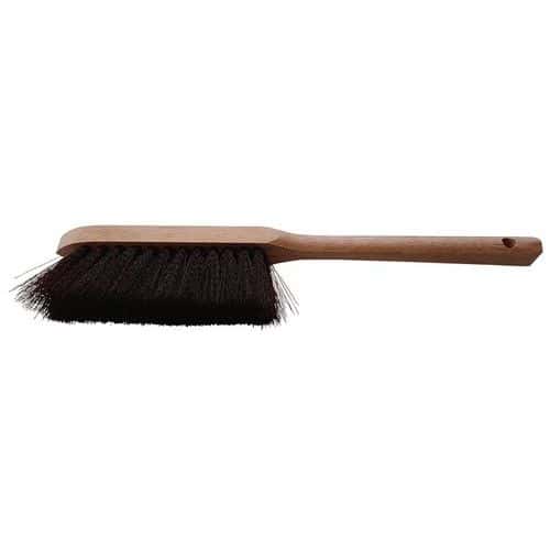 Small wooden-handled brush - PET synthetic coconut bristles