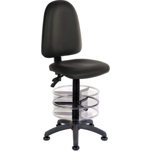 High Workshop Stool - Black - Draughtsman Chairs - Teknik