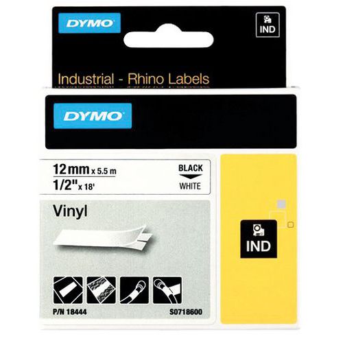 Rhino Industrial vinyl self-adhesive label tape - DYMO