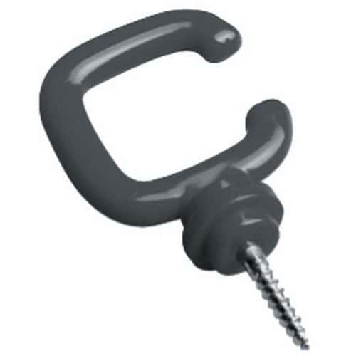 Screw-on wall hook