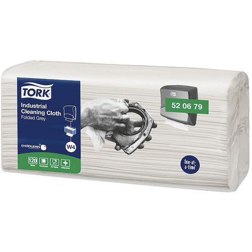 Top-Pak industrial cleaning cloth, folded - W4 - Tork