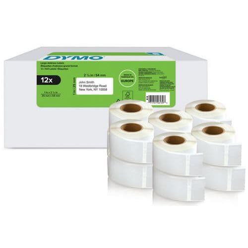 LabelWriter large self-adhesive return address labels - Dymo®