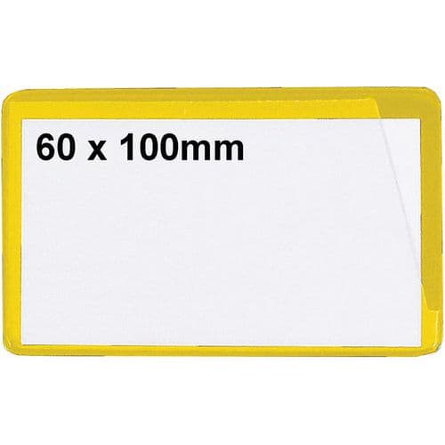 Pack Of 100 Ticket Pouch/Wallets - Magnetic/Self-Adhesive - Manutan Expert