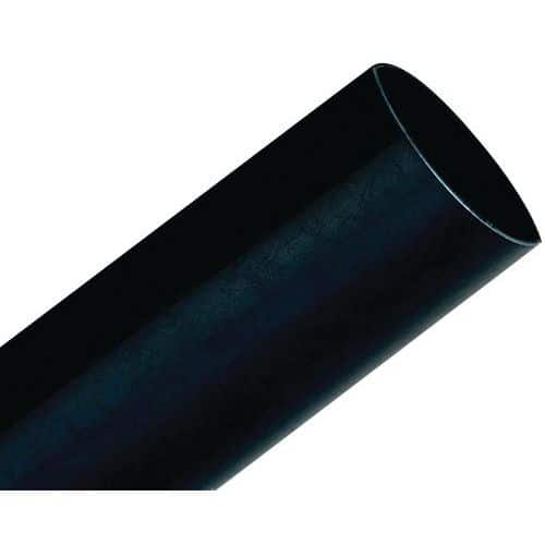 Thin-wall heat-shrink tubing with adhesive, 1 m, 39/13 mm, black - 3M