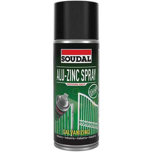 Alu-Zinc cold galvanising spray with shiny finish 400 ml - Soudal