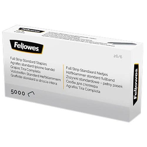 Pack of 5000 26/6 full-strip staples 107 mm - Fellowes