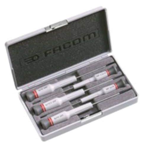 Set of 5 Micro-Tech® slotted screwdrivers