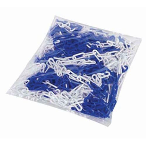 Plastic chain in bag - Blue/White
