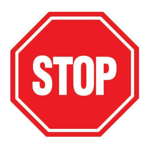 Prohibition sign - Stop - Rigid