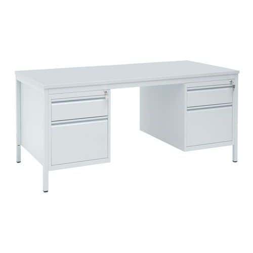 Base-Line straight desk with filing cabinet