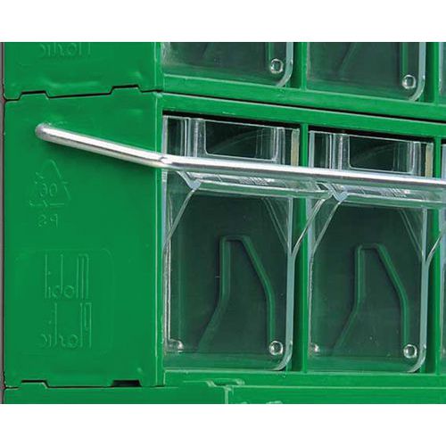 Safety locking bar for Madia drawer units