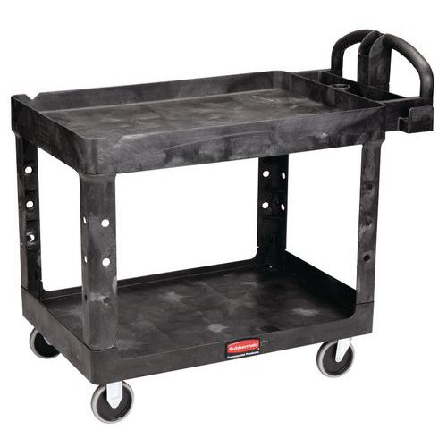 Plastic trolley with 2 shelves - Capacity 220 kg