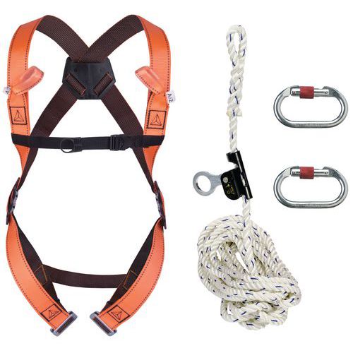 Fall arrest 2-point harness kit
