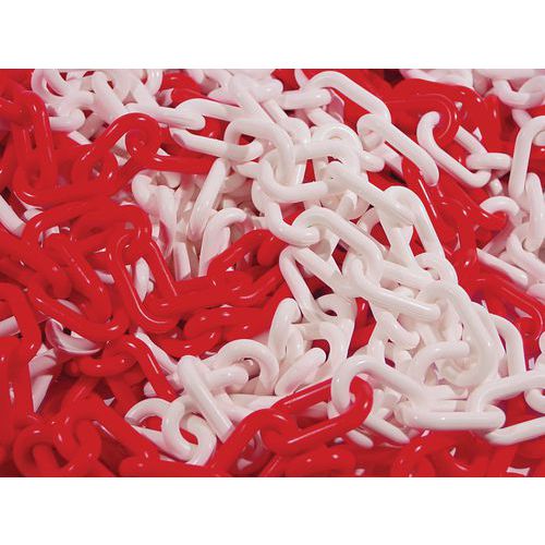 Eco plastic chain in bag - Red/White