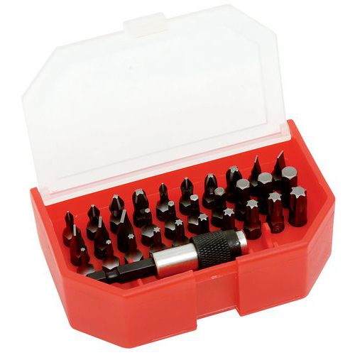Box of 30 bits with magnetic bit holder