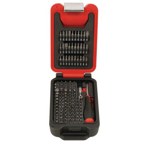 105-piece set screw bit box