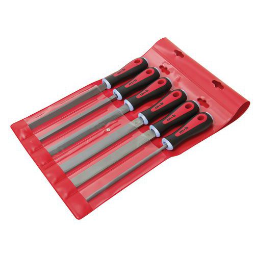 Set of 6 bi-material files - Length 200 mm - Mob