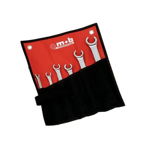 Pouch of flare-nut spanners
