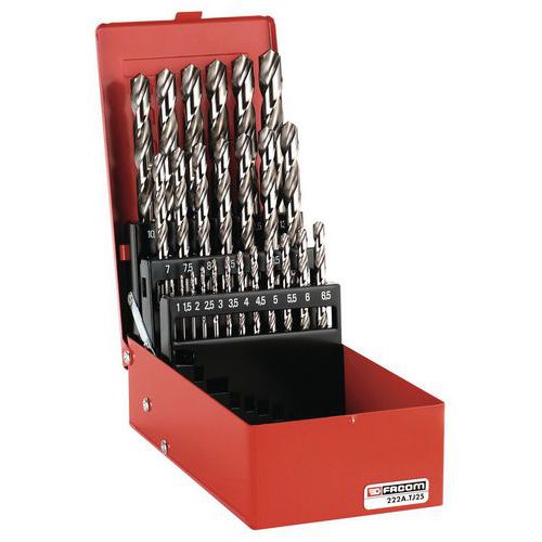 Ground twist drill bit sets