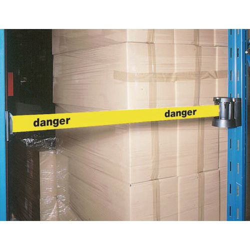Wall mountable magnetic unit with marked tape
