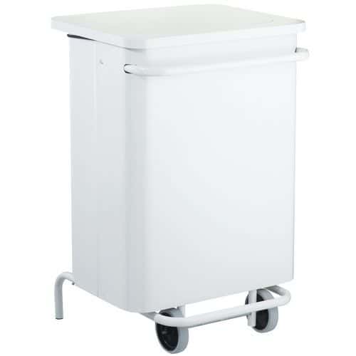 Agri-food industry mobile pedal bin - 70 L