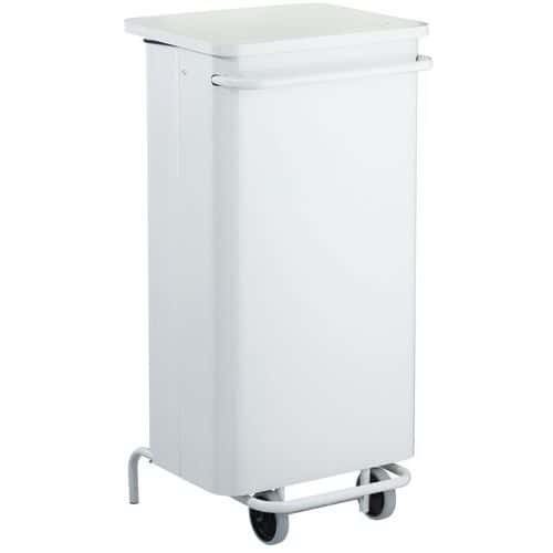 Agri-food industry mobile pedal bin - 110 L