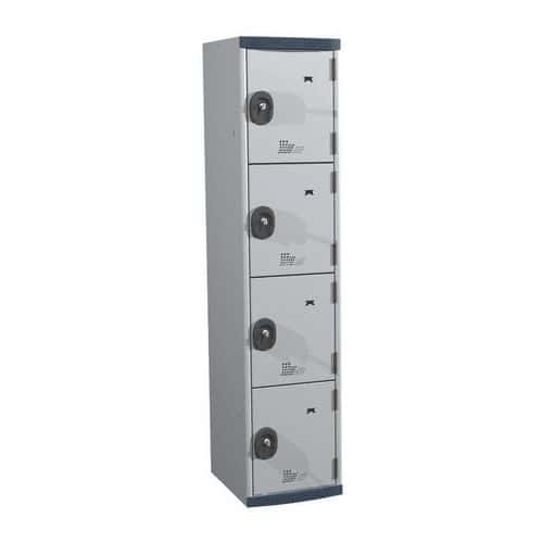 Seamline Optimum® 4-compartment locker - Column width: 400 mm - Acial