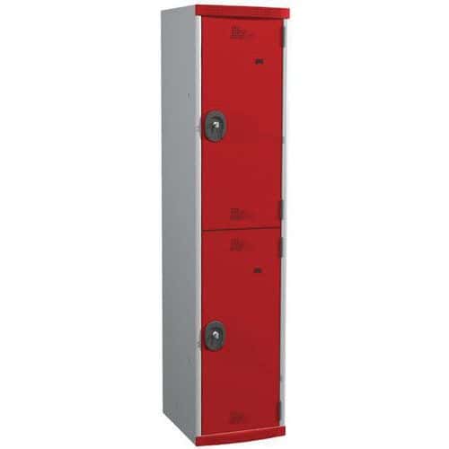 Seamline Optimum® 2-compartment locker - 1 column - Width: 400 mm - On base - Acial