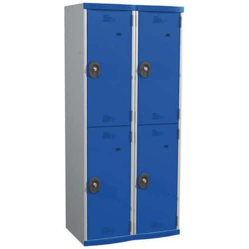 Seamline Optimum® 4-compartment locker - 2 columns - Width: 400 mm - On base - Acial