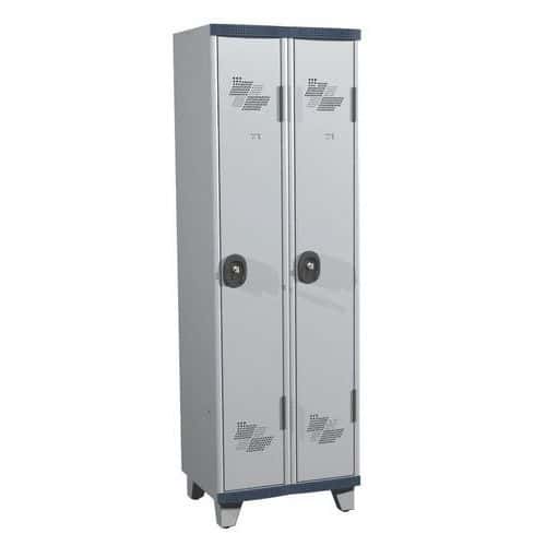 Seamline Optimum® 2-column locker - Width 300 mm - On feet - Acial