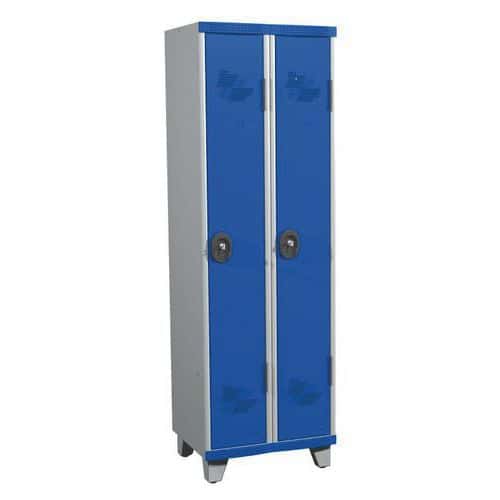 Seamline Optimum® 2-column locker - Width 300 mm - On feet - Acial