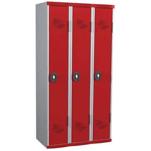 Seamline Optimum® 3-column locker - Width: 300 mm - On base - Acial