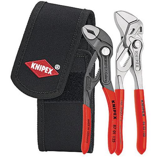 Set of 2 Knipex mini-pliers in pouch