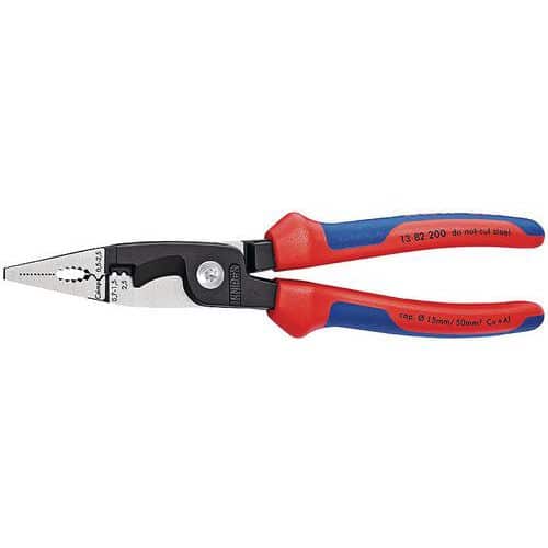 Bi-material sheathed Knipex pliers for electrical installations