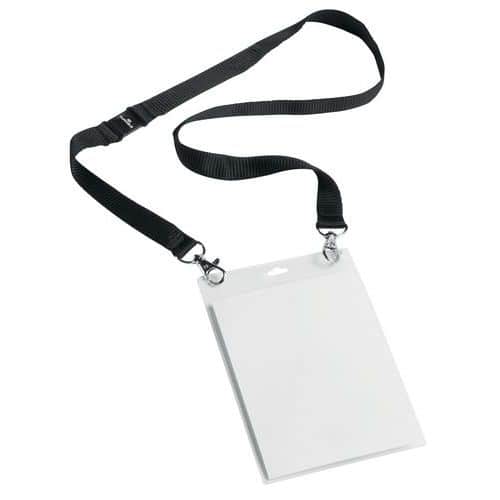 Event Badge holder - With fabric lanyard