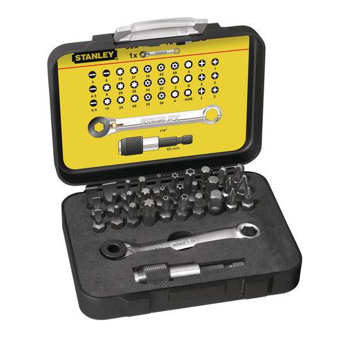 Fatmax Pro 1/4 screwdriver bit + mini ratchet set - 32-piece