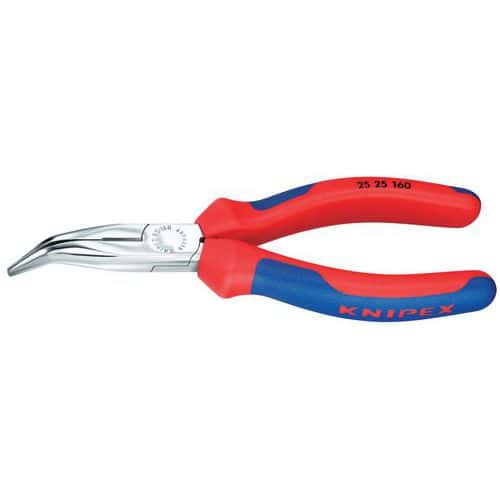 Knipex half-round bent nose pliers with bi-material sheath