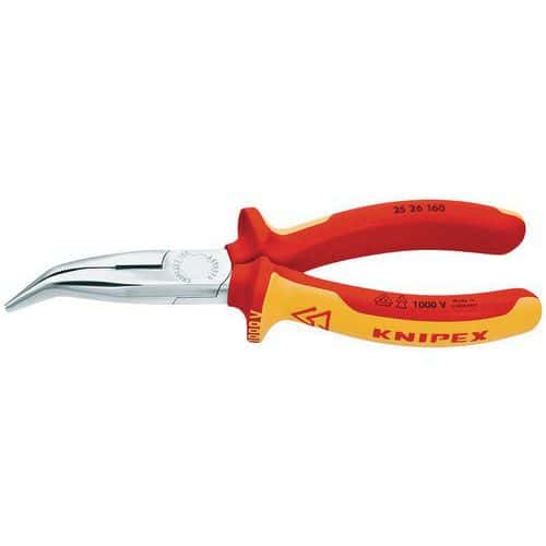 Half-round bent-tip insulated pliers 1000 V VDE