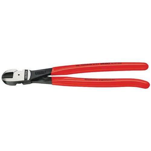 Diagonal cutting pliers with toggle lever - 250 mm