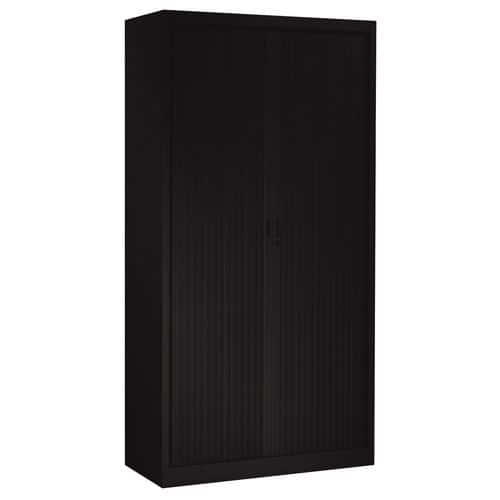 Premium one-colour cabinet with tambour doors - Height 198 cm