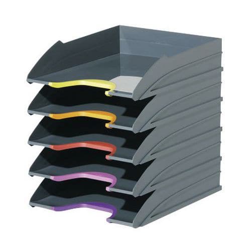 Varicolor letter tray - Set of 5