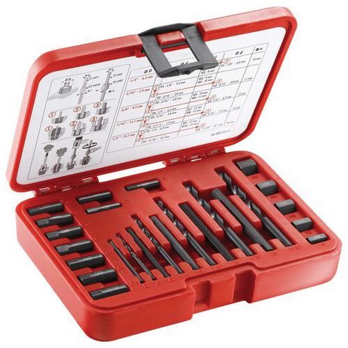 Stud extractor set, right- or left-handed - Facom