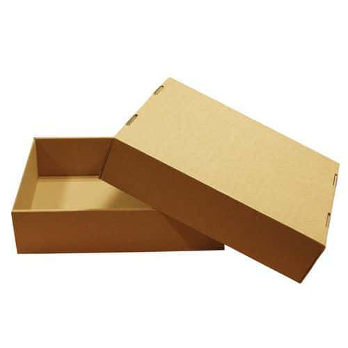 Lidded cardboard box