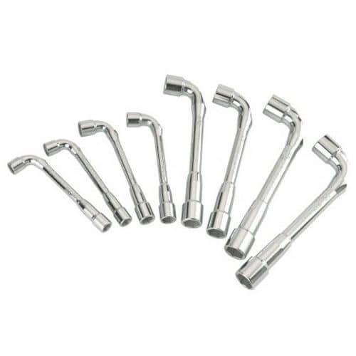 Set of 8 box spanners 6 x 6-point