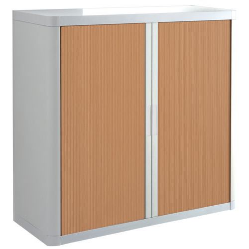 EasyOffice low cabinet with tambour doors kit - 104 cm