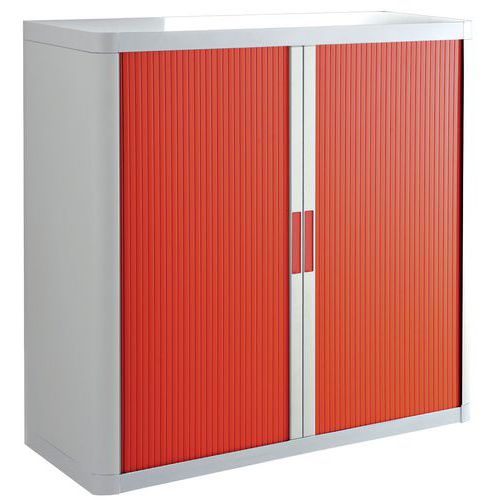 EasyOffice low cabinet with tambour doors kit - 104 cm